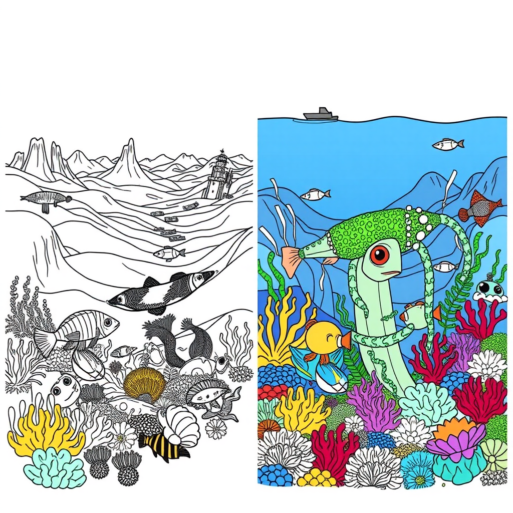 Chroma Craft Ocean Coloring Pages (5)